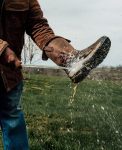 Men's Flatland Pull-On Waterproof Work Boot (Soft Toe) | Bison/Black