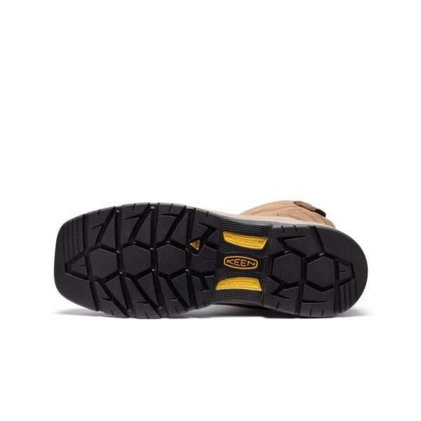 Men's Flatland Pull-On Waterproof Work Boot (Carbon Toe) | Bison/Black