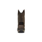 Men's Flatland Pull-On Waterproof Work Boot (Carbon Toe) | Dark Brown/Black