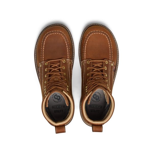 Men's Liberty 8 Waterproof Boot (Soft Toe) | Leather Brown/Birch