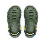 Little Kids' HyperFLT Clog  |  Bronze Green/Orange Peel