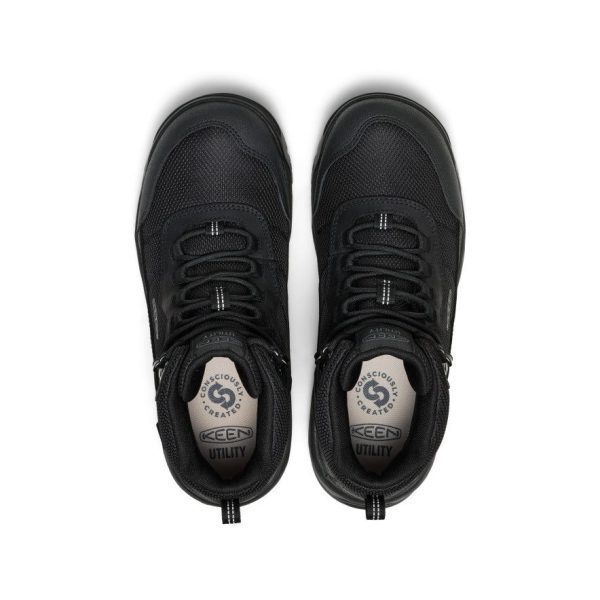 Men's Skokie Waterproof Work Boot (Soft Toe) | Black/Black
