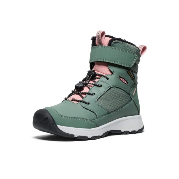 Little Kids' Skua Waterproof Winter Boot | Dark Forest/Rose Elegance