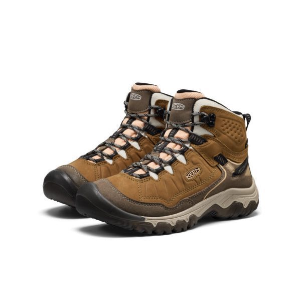 Women's Targhee IV Waterproof Hiking Boot  |  Coyote/Peach Fuzz
