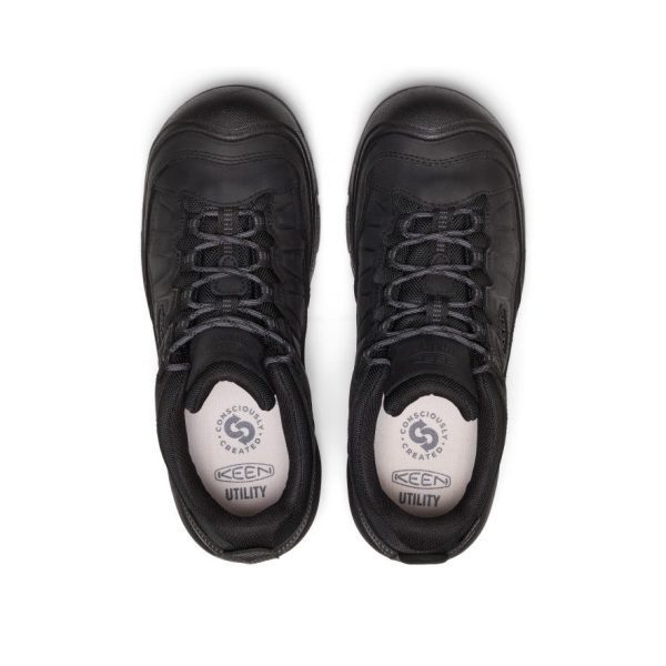 Men's Targhee IV Waterproof Work Shoe (Soft Toe) | Black/Black