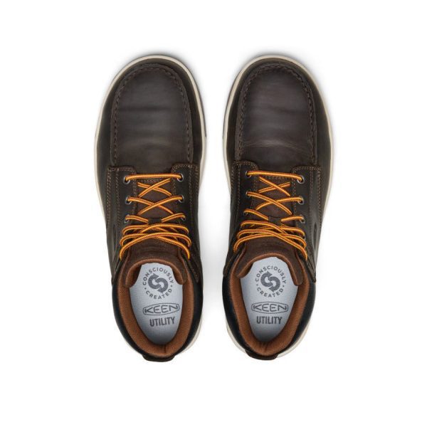 Men's Gibson Waterproof Work Boot (Carbon Toe) | Cascade Brown/Gum