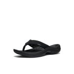 Men's Kona Leather Flip-Flop | Black/Steel Grey