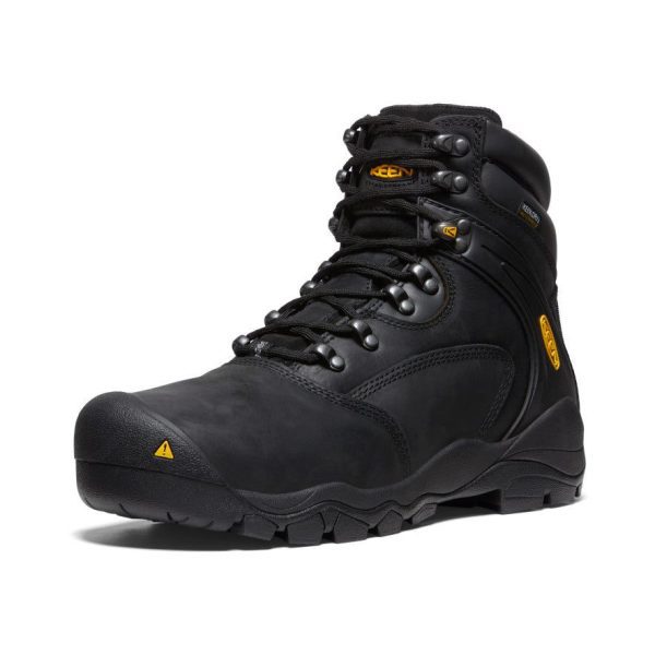 Men's Louisville 6 Waterproof Boot (Steel Toe) | Black