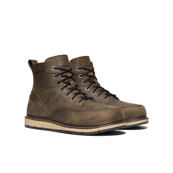 Men's San Jose 6 Waterproof Boot (Aluminum Toe)  |  Cascade Brown/Black