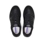 Men's KM2 Leather Jogger | Black/Black