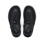 All Gender UNEEK PLT Sneaker | Black Smooth Lea