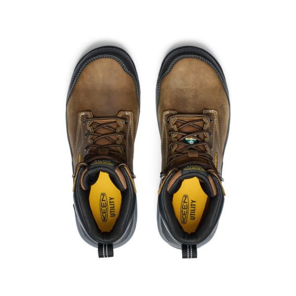 Men's CSA Evanston 6 Waterproof Boot (Carbon Toe) | Bison/Black