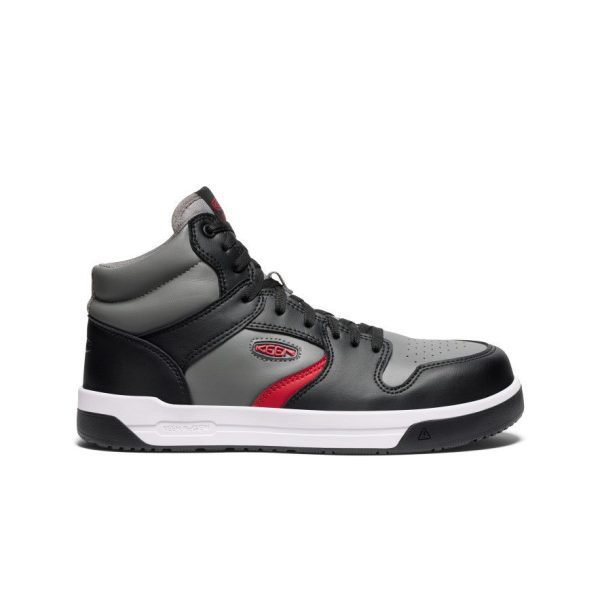 Men's Overton Mid Work Shoe (Carbon Toe) | Steel Grey/Black
