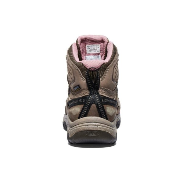 Women's Targhee IV Wide Waterproof Hiking Boot  |  Brindle/Nostalgia Rose