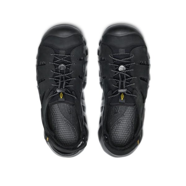 Men's Hyperport Fisherman Leather Sandal  |  Black/Keen Yellow