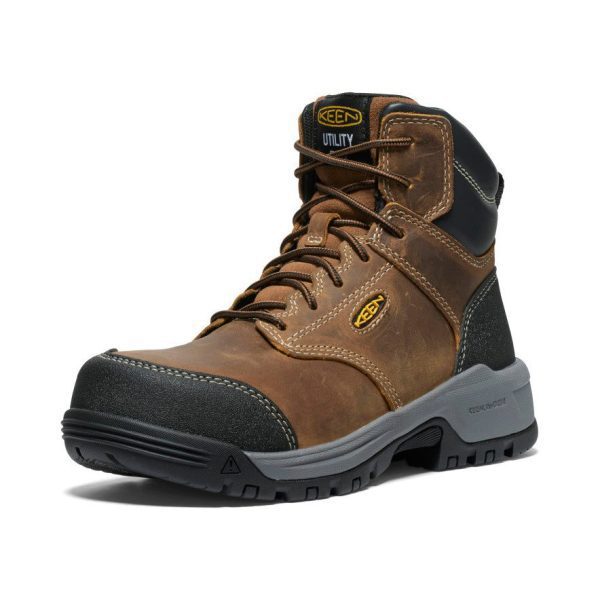 Women's Evanston 6 ESD Boot (Carbon Toe) | Bison/Black