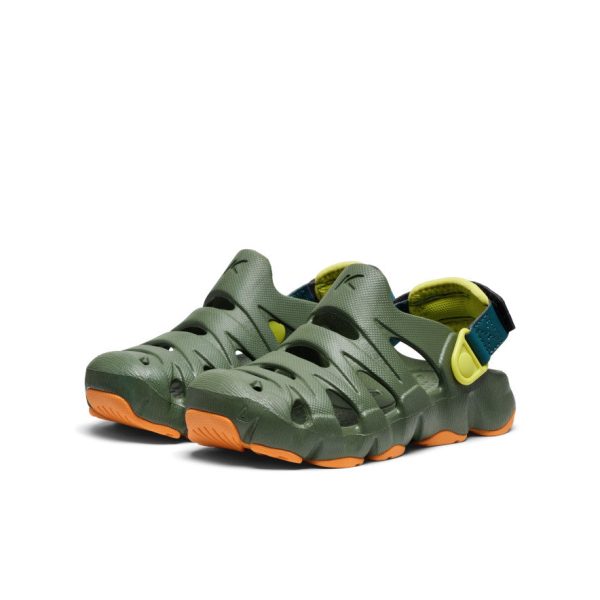 Little Kids' HyperFLT Clog  |  Bronze Green/Orange Peel