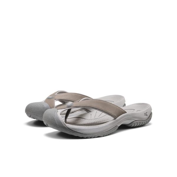Men's Waimea Leather Flip-Flop | Monochrome/Steel Grey