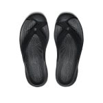 Women's Waimea Leather Flip-Flop | Black/Black