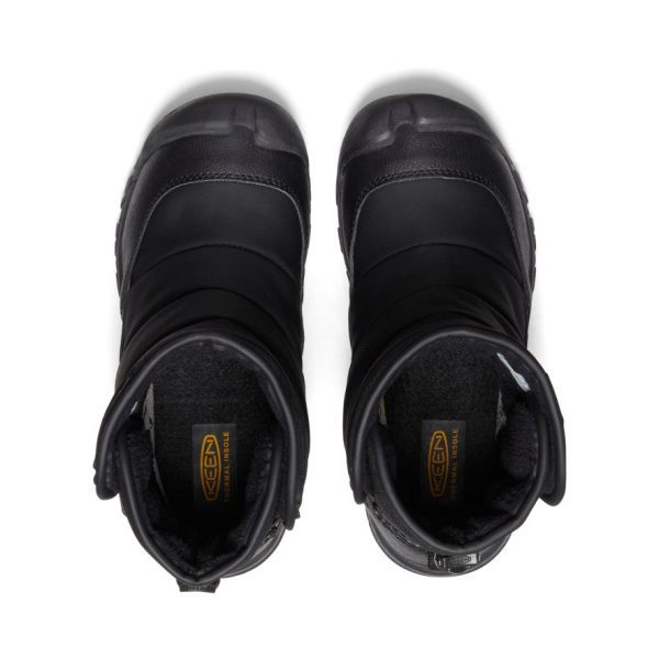 Big Kids' Puffrider Waterproof Winter Boot | Black/Steel Grey