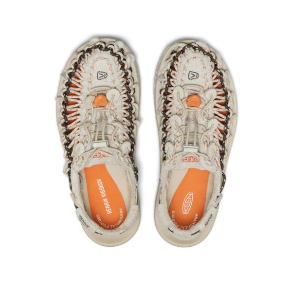 All Gender UNEEK Leather Henrik Vibskov Sneaker | Tangerine Cream