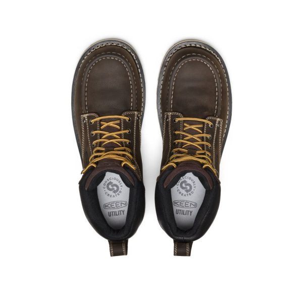 Men's Cincinnati 6 Waterproof Boot (Carbon Toe) | Dark Chocolate/Sandshell