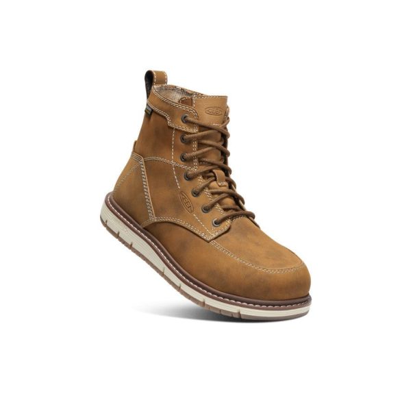 Women's San Jose 6 Waterproof Boot (Aluminum Toe)  |  Almond/Gum