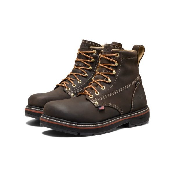 Men's Liberty 6 Waterproof 90° Heel Boot (Carbon Toe) | Coffee Bean/Black