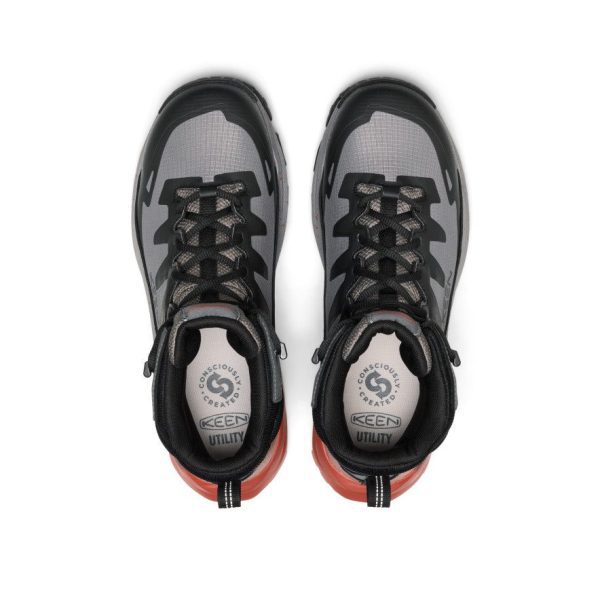 Men's Targhee Blur Waterproof Work Boot (Carbon Toe)  |  Steel Grey/Black