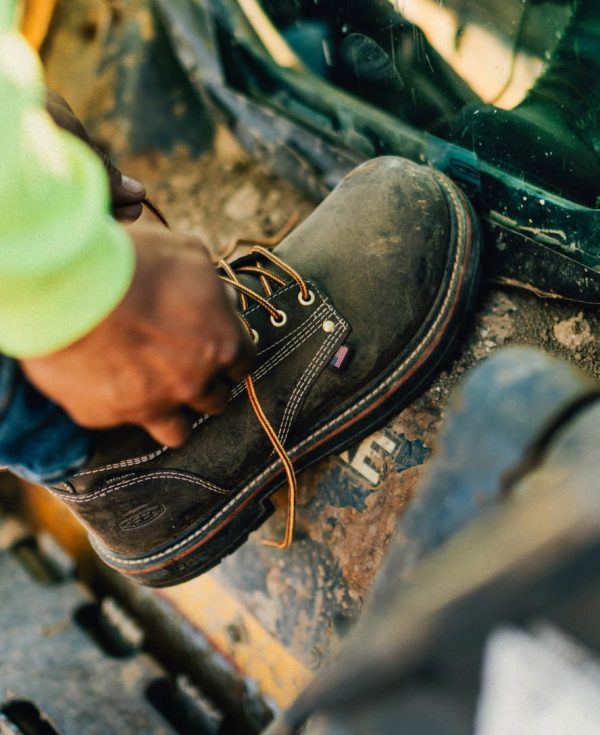 Men's Liberty 6 Waterproof 90° Heel Boot (Carbon Toe) | Coffee Bean/Black