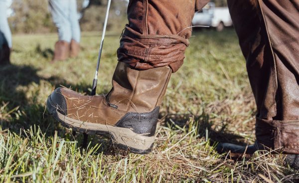 Men's Evanston Pull-On Waterproof Boot (Soft Toe) | Bison/Black