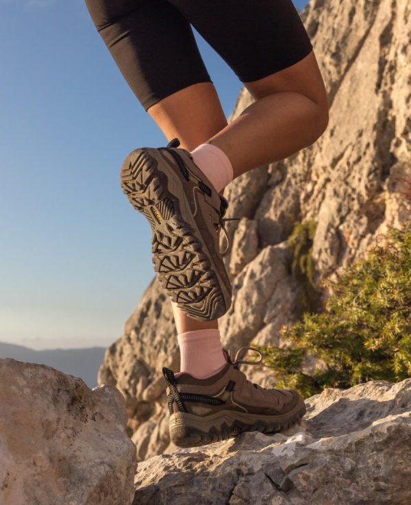 Women's Targhee IV Waterproof Hiking Shoe | Brindle/Nostalgia Rose