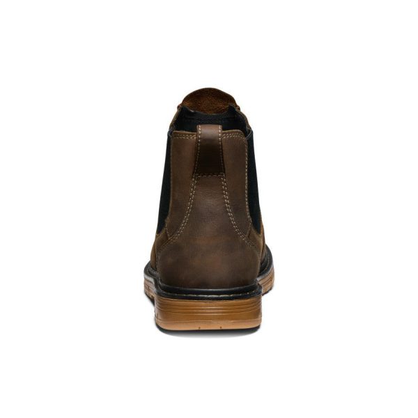 Men's San Jose Chelsea 90° Heel Boot (Aluminum Toe) | Cascade Brown/Gum