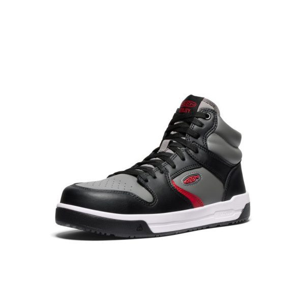 Men's Overton Mid Work Shoe (Carbon Toe) | Steel Grey/Black