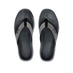 Men's Kona Leather Flip-Flop | Steel Grey/Black