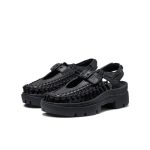 All Gender UNEEK PLT Mary Jane Sneaker | Black Smooth Lea