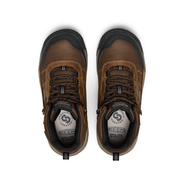 Women's Skokie Waterproof Work Boot (Soft Toe) | Bison/Black
