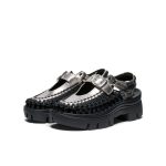 All Gender UNEEK PLT Mary Jane Sneaker  |  Silver/Black
