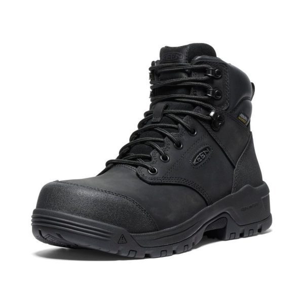 Men's Evanston 6 Waterproof Boot (Carbon Toe) | Black/Black