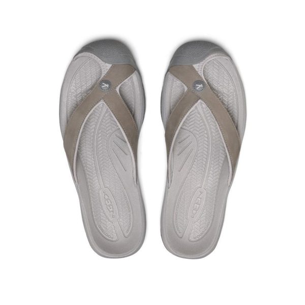 Men's Waimea Leather Flip-Flop | Monochrome/Steel Grey
