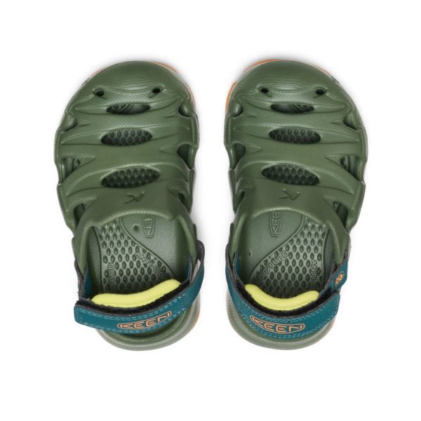 Toddlers' HyperFLT Clog | Bronze Green/Orange Peel