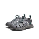 Women's Whisper | Medium Grey/Peacock Green