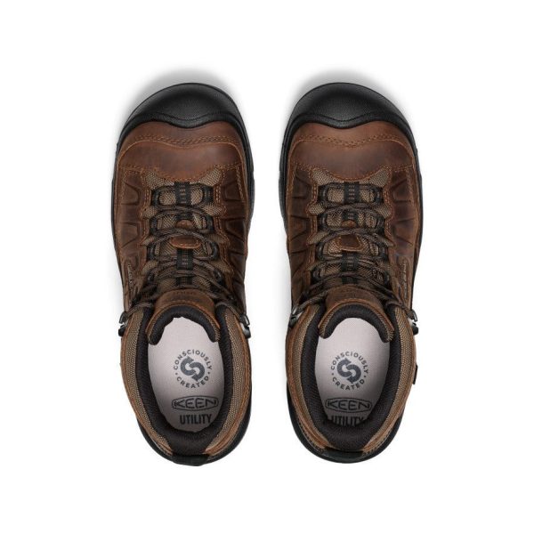 Men's Targhee IV Waterproof Work Boot (Carbon Toe) | Dark Earth/Black